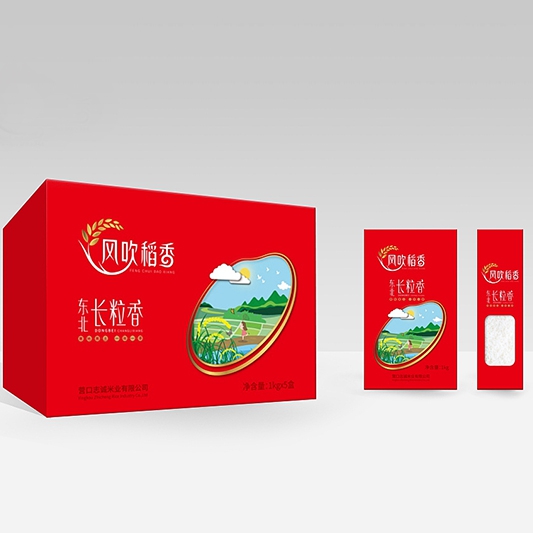 风吹稻香东北长粒香礼盒（1kg×5）